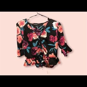 FLORAL DRESS BLOUSE